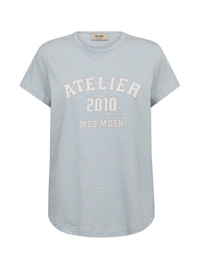 178960 495 Mos Mosh MMCamp O-SS Stripe Tee Skyway