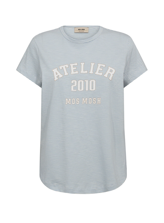 178960 495 MosMosh MMCamp O-SS Stripe Tee Skyway