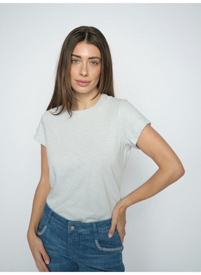 178965 495 MosMosh MMCampa O-SS Stripe Tee Skyway