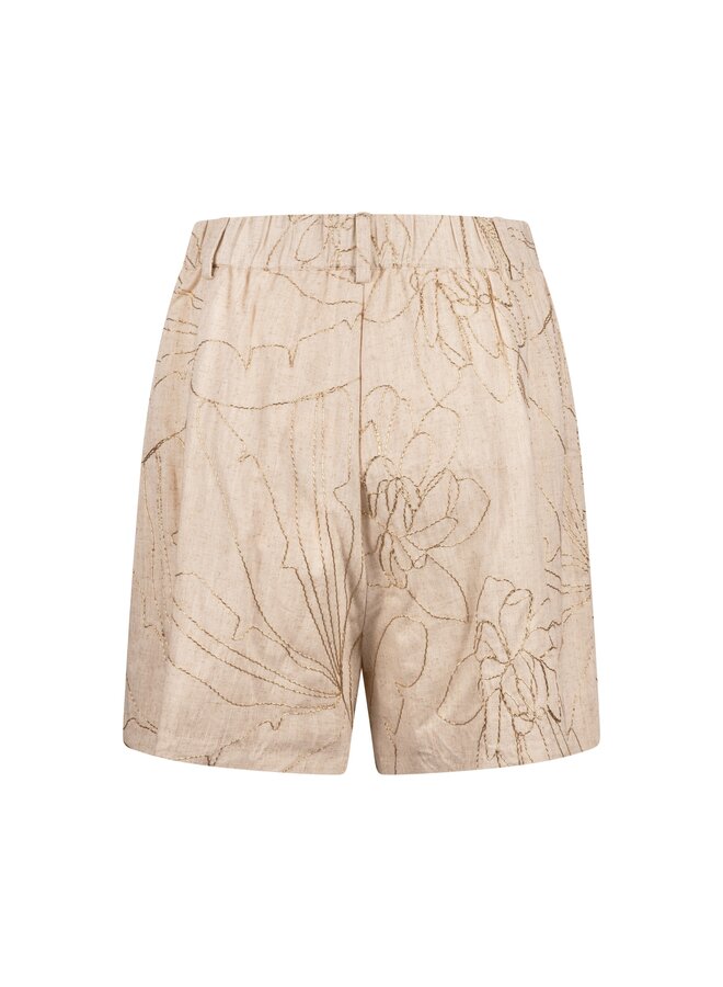 NKS09052 9 Nukus Dagmar Short Embroidery Sand