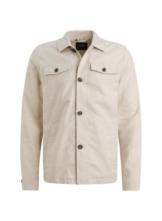 VBL2604190 7014 Vanguard Blazer Jacket Linen blend Shacket Silver Birch