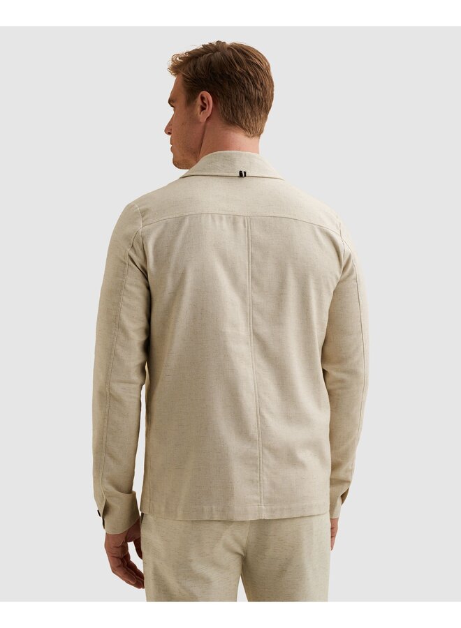 VBL2604190 7014 Vanguard Blazer Jacket Linen blend Shacket Silver Birch