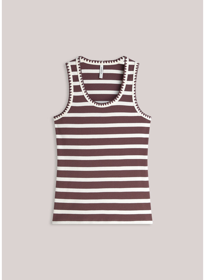 3s5309-30781 334 Summum Top Stripe feston stitch  Deepfig