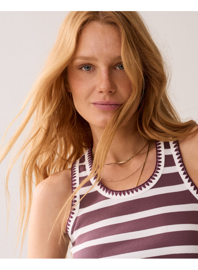 3s5309-30781 334 Summum Top Stripe feston stitch  Deepfig