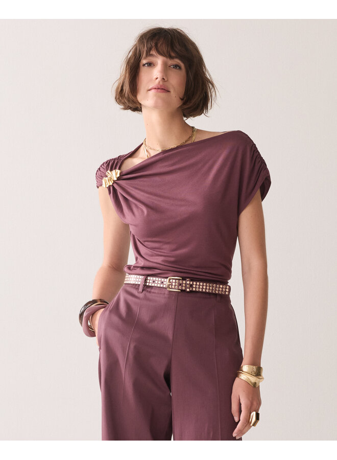 4s2808-11816 334 Summum Trousers Cotton stretch  Deepfig