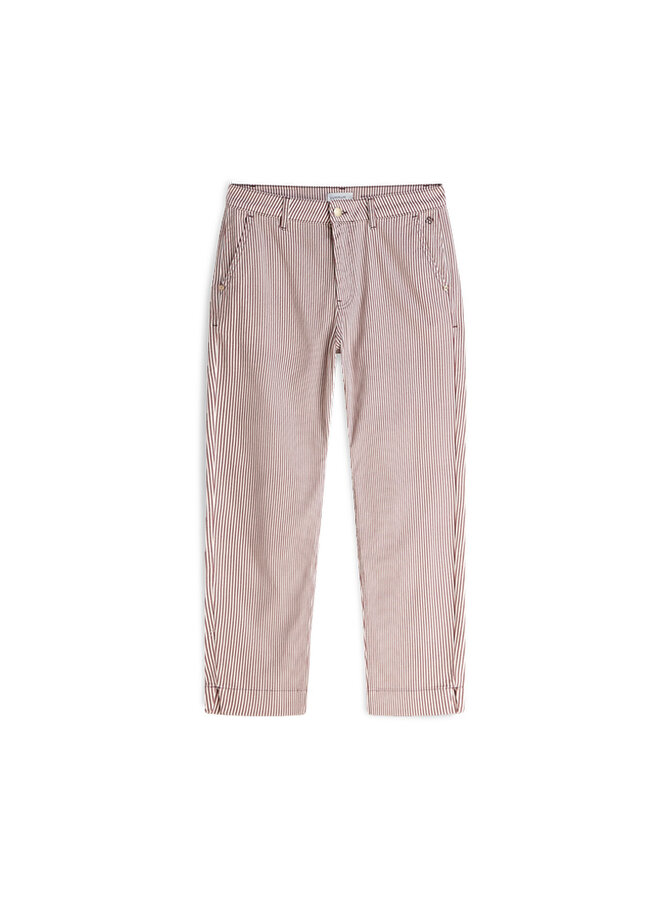 4s2988-12478 334 Summum Chino pant Printed stripe twill  Deepfig