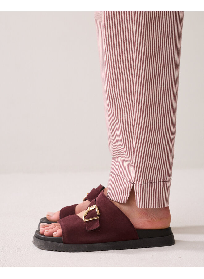 4s2988-12478 334 Summum Chino pant Printed stripe twill  Deepfig