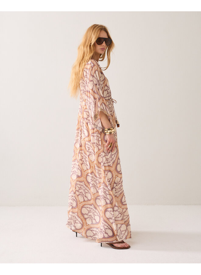 5s1604-12121 120 Summum Dress Art deco print  Multicolour