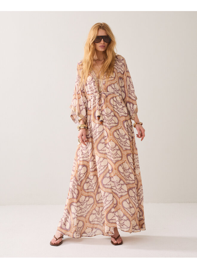 5s1604-12121 120 Summum Dress Art deco print  Multicolour