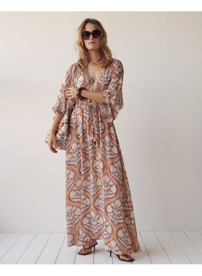 5s1604-12121 120 Summum Dress Art deco print  Multicolour