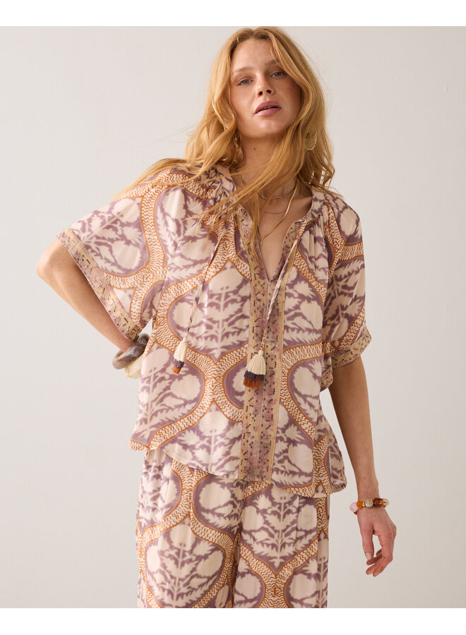 2s3284-12121 120 Summum Top Art deco print  Multicolour