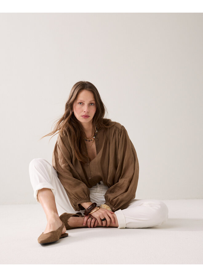 2s3508-12462 334 Summum Blouse Ramie  Deepfig