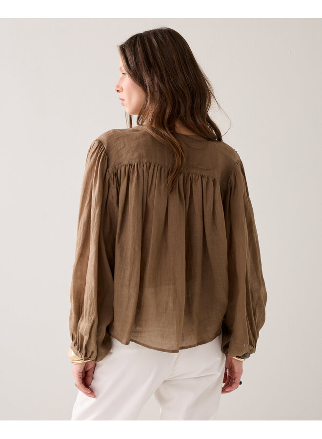 2s3508-12462 334 Summum Blouse Ramie  Deepfig