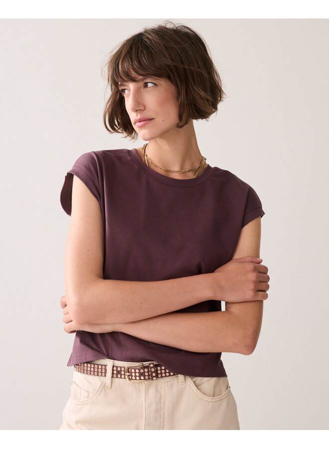 3s5325-30786 334 Summum Top Cotton Elastane  Deepfig