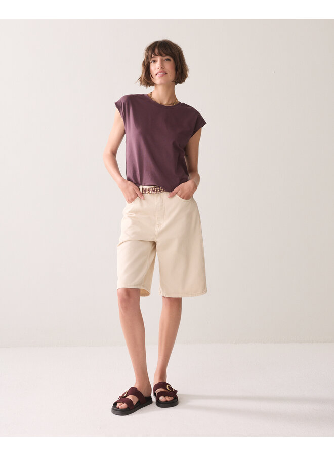 3s5325-30786 334 Summum Top Cotton Elastane  Deepfig