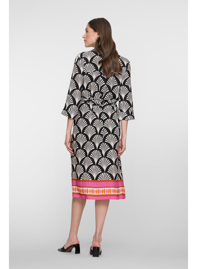 67402-20 999 Geisha dress black/pink