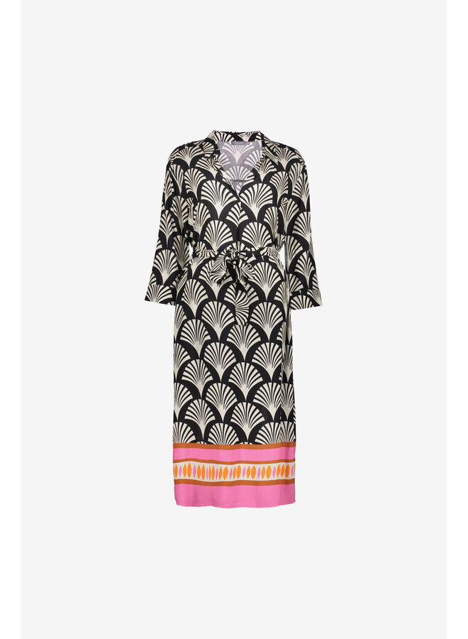67402-20 999 Geisha dress black/pink