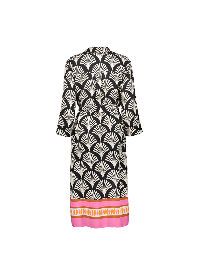 67402-20 999 Geisha dress black/pink