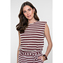63486-20 010 Geisha top off-white/merlot