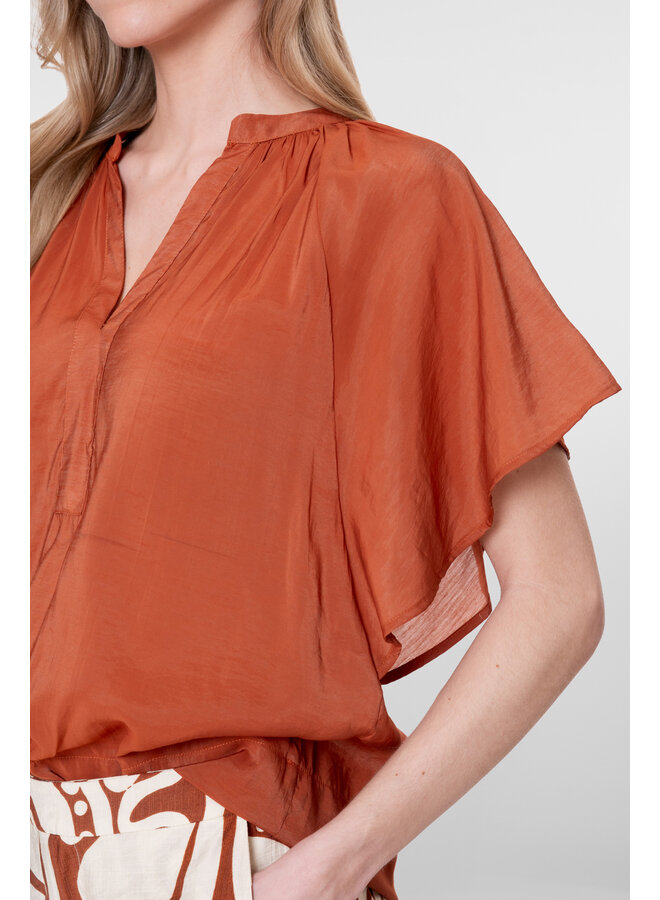 63345-45 202 Geisha Top bat sleeve ginger