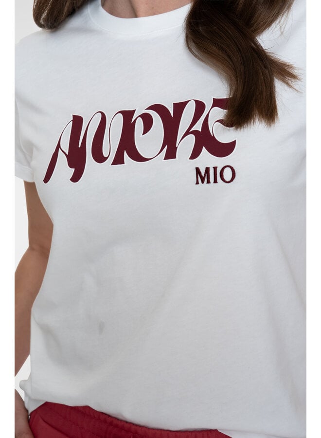 62353-24 010 Geisha T-shirt "amore" off-white/port