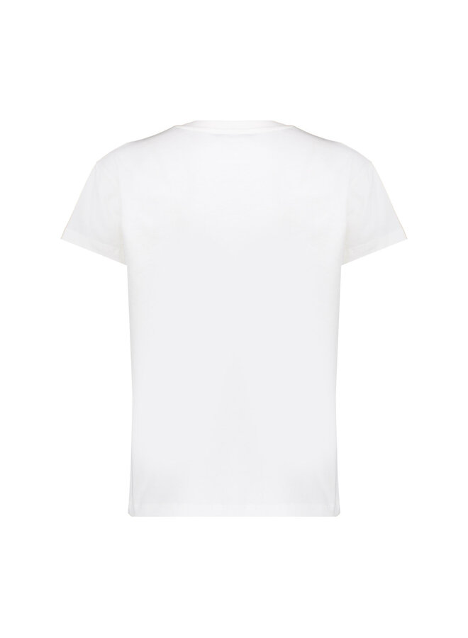 62353-24 010 Geisha T-shirt "amore" off-white/port