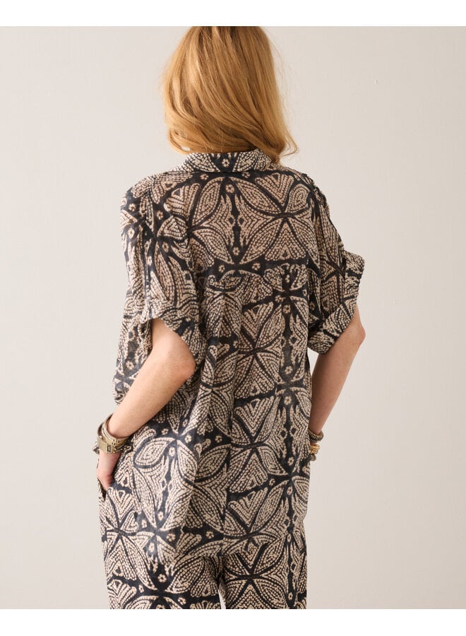 2s3498-12447 990 Summum Blouse Ethnic print black