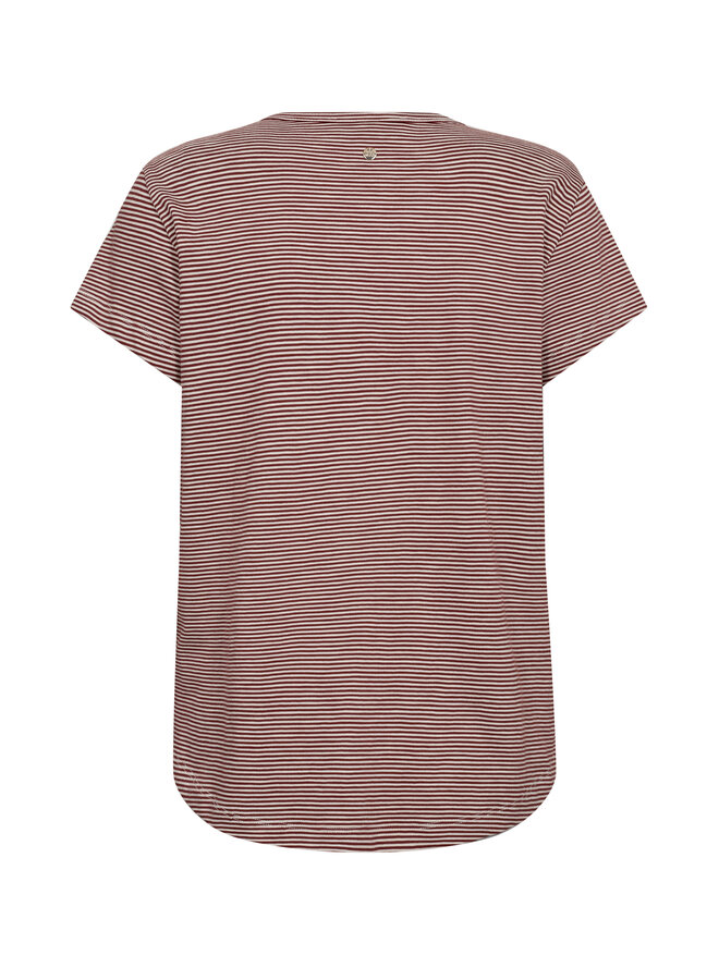 178960 272 Mos Mosh MMCamp O-SS Stripe Tee Cowhide