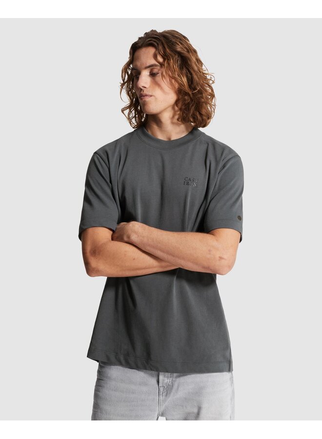 CTSS2605587 9117 Cast Iron Short sleeve r-neck regular fit single jersey Turbulence