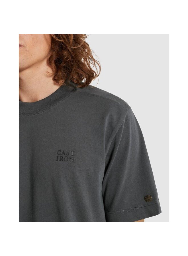CTSS2605587 9117 Cast Iron Short sleeve r-neck regular fit single jersey Turbulence