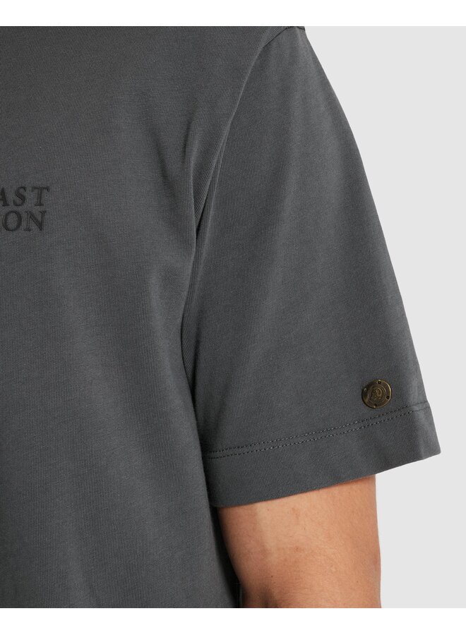 CTSS2605587 9117 Cast Iron Short sleeve r-neck regular fit single jersey Turbulence