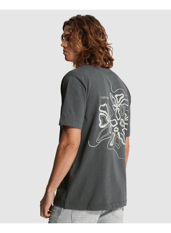 CTSS2605587 9117 Cast Iron Short sleeve r-neck regular fit single jersey Turbulence