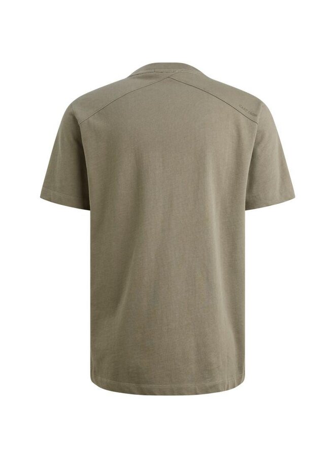 CTSS2605586 6148 Cast Iron Short sleeve r-neck regular fit single jersey Vetiver