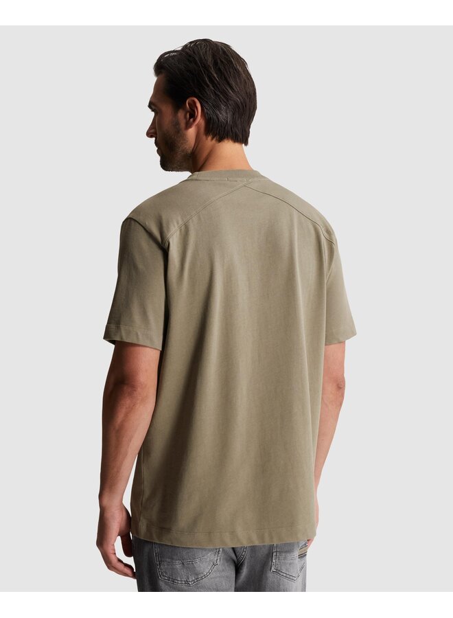 CTSS2605586 6148 Cast Iron Short sleeve r-neck regular fit single jersey Vetiver