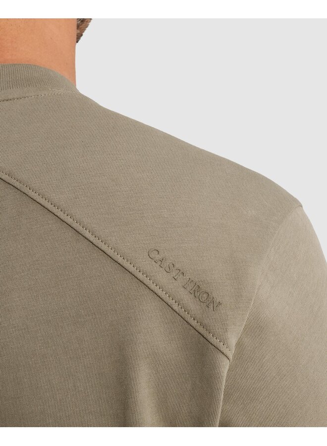 CTSS2605586 6148 Cast Iron Short sleeve r-neck regular fit single jersey Vetiver