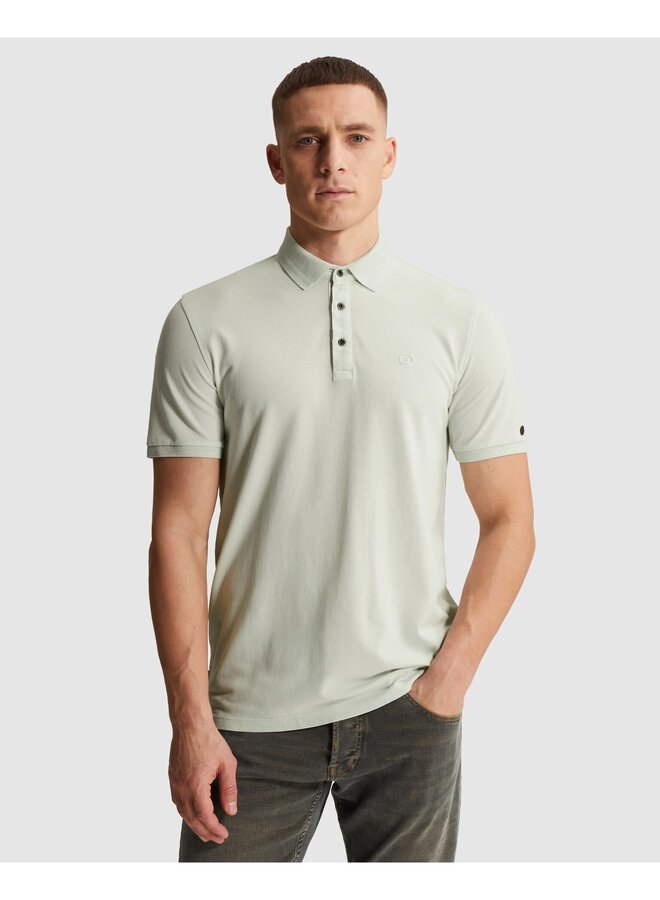 CPSS2605894 5011 Cast Iron Short sleeve polo slim fit fine pique essential Blue Flower