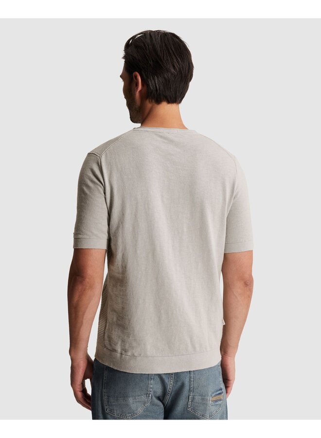 CTSS2604592 9039 Cast Iron Short sleeve r-neck regular fit cotton slub Mirage Gray