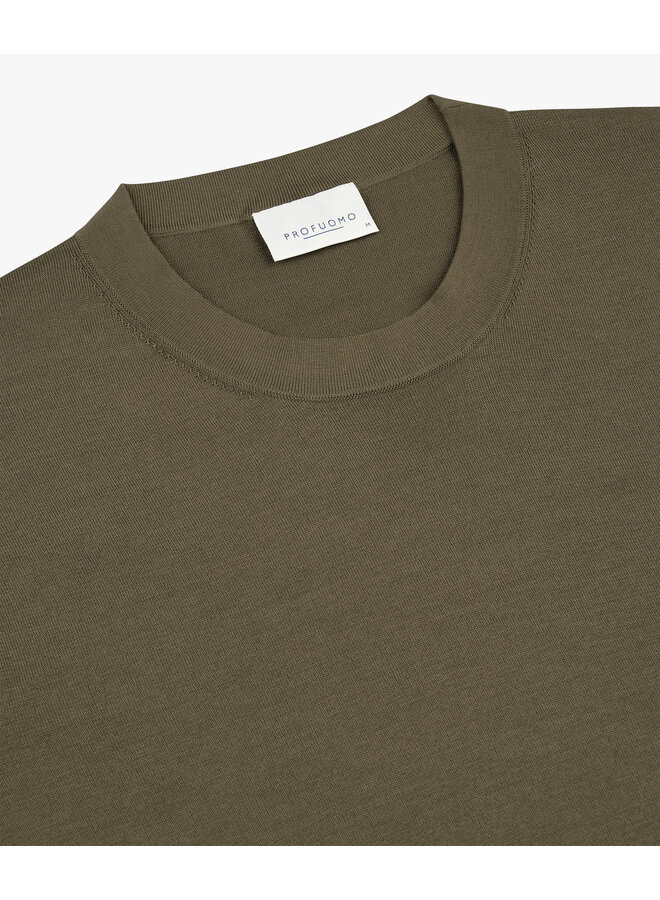 PPXT10009C Profuomo T-Shirt crew neck SS Light brown