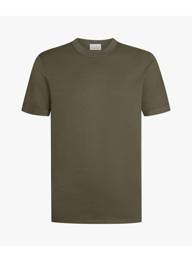 PPXT10009C Profuomo T-Shirt crew neck SS Light brown