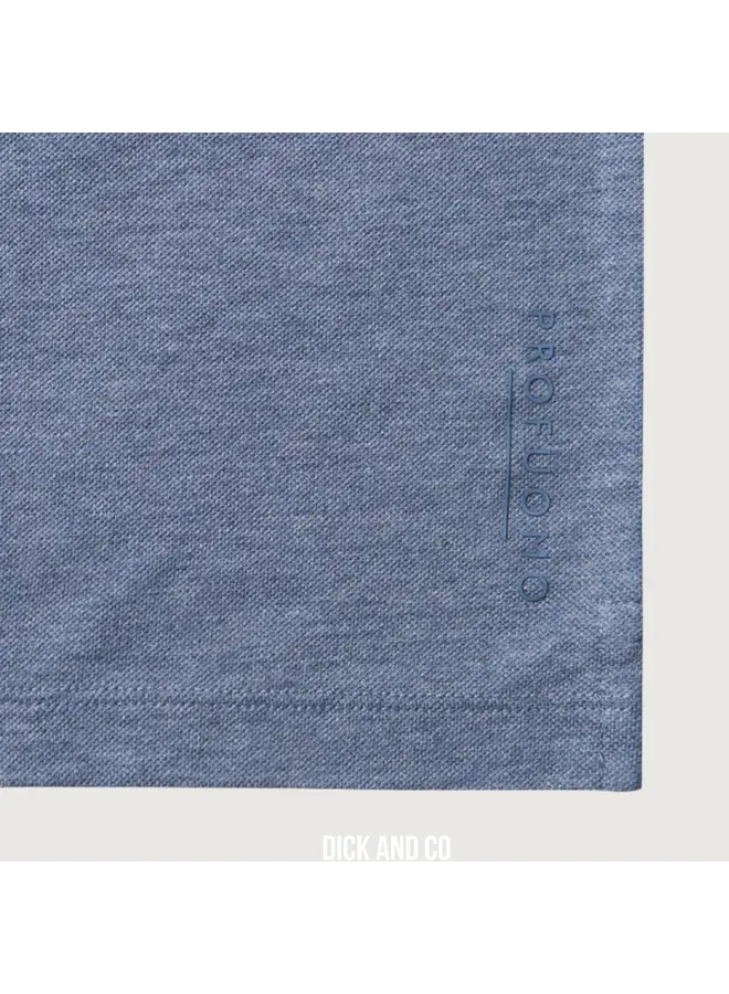 PPXT10004I Profuomo t-shirt crew neck ss mid blue