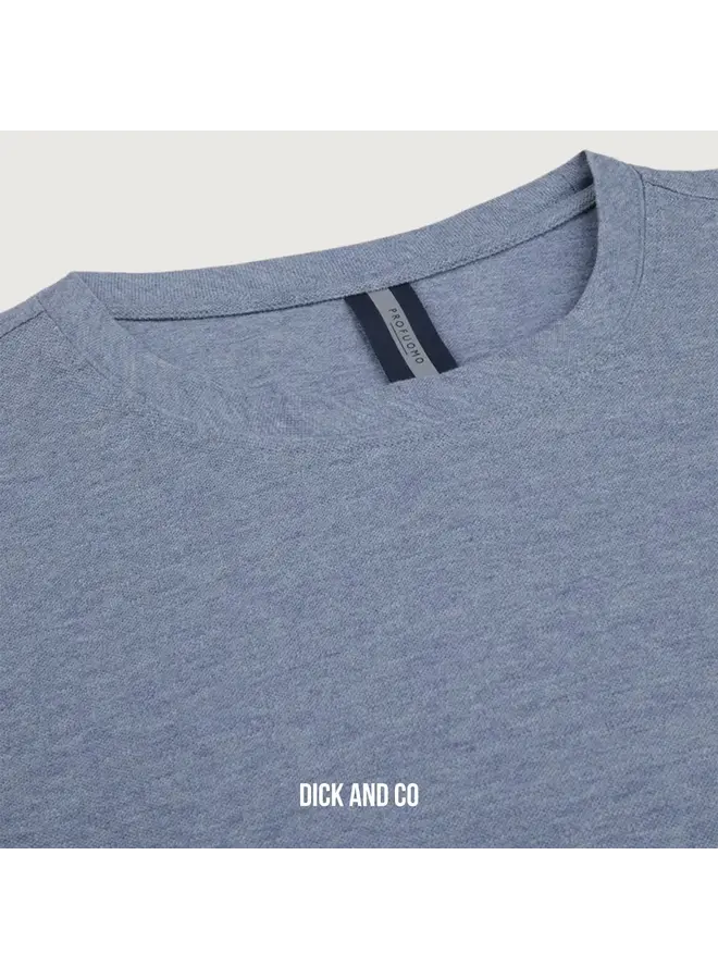 PPXT10004I Profuomo t-shirt crew neck ss mid blue