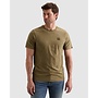 PTSS2605591 6389 PME Legend Short sleeve r-neck jacquard jersey Dusky Green