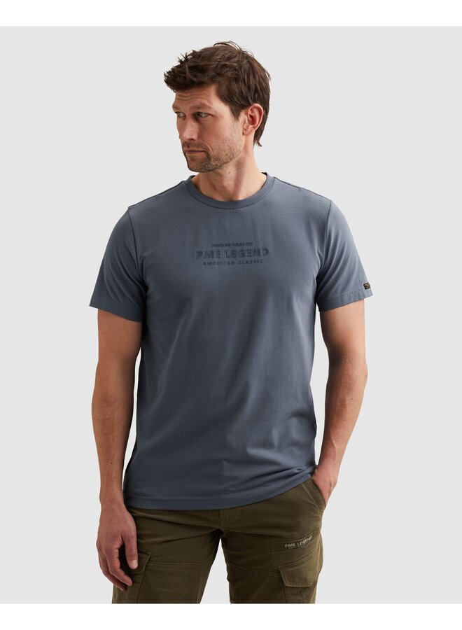 PTSS2605584 5301 PME Legend Short sleeve r-neck cotton elastan jersey Vintage Indigo