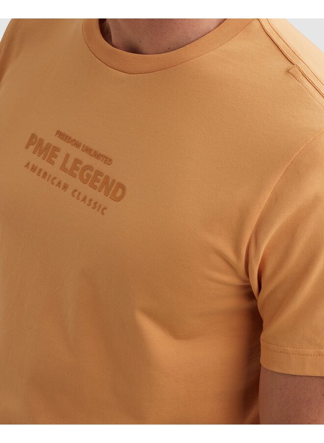 PTSS2605584 2015 PME Legend Short sleeve r-neck cotton elastan jersey Gold Earth