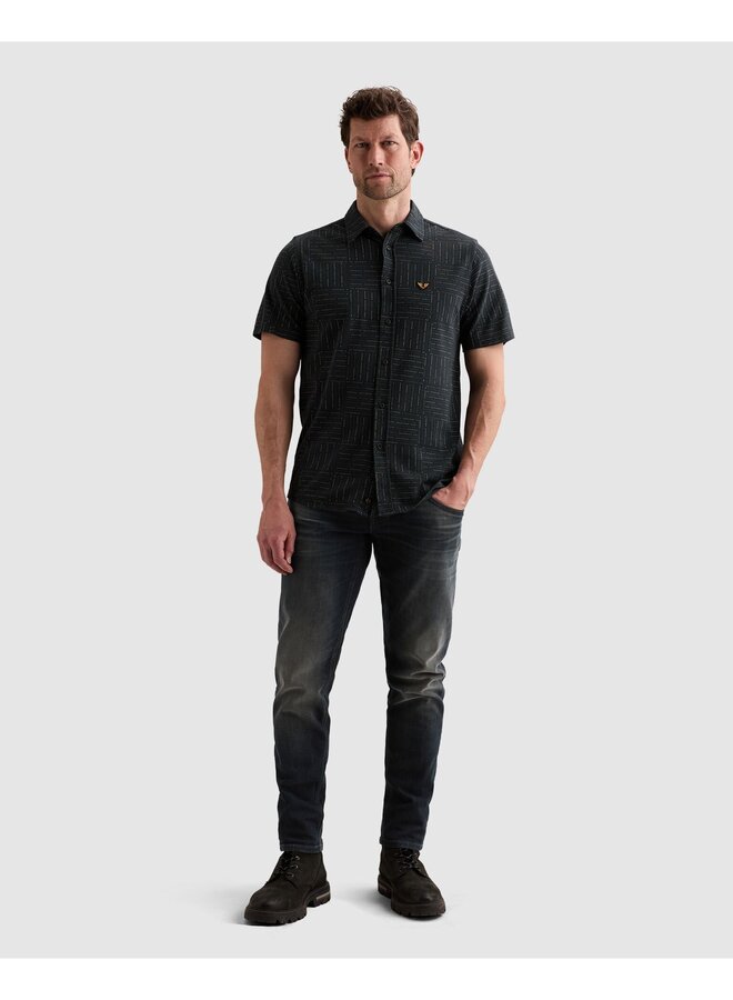 PSIS2605240 5282 PME Legend Short Sleeve Shirt Print on pique Carbon