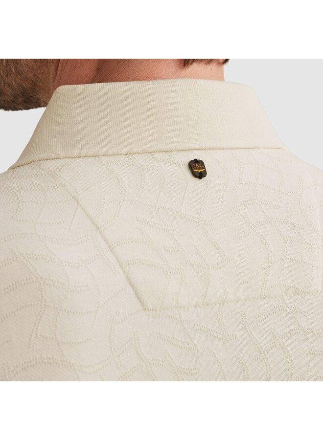 PPSS2605860 7001 PME Legend Short sleeve polo jersey jacquard Egret