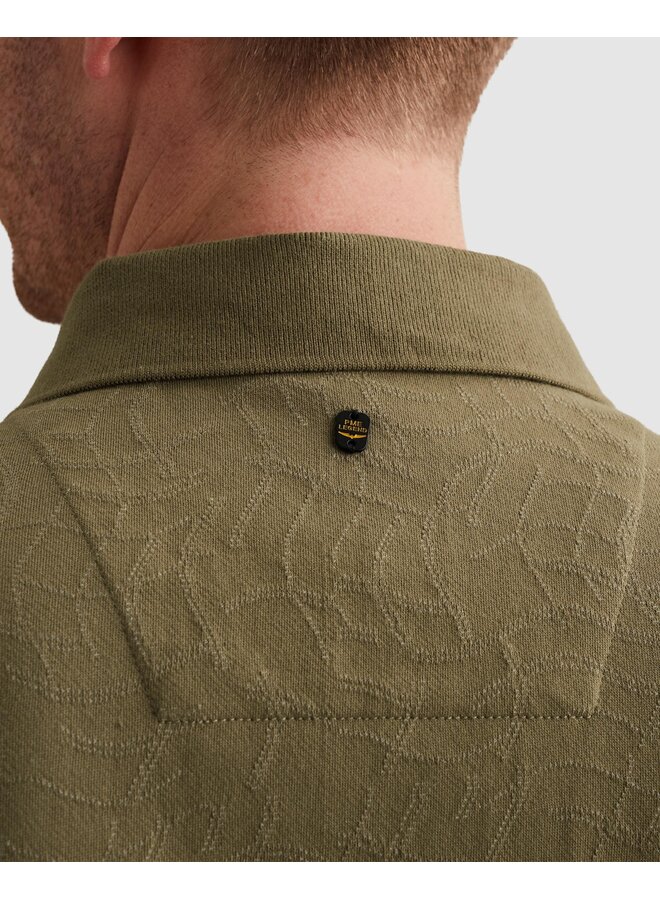 PPSS2605860 6389 PME Legend Short sleeve polo jersey jacquard Dusky Green