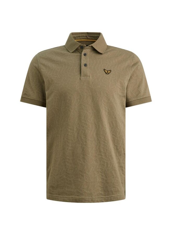 PPSS2605860 6389 PME Legend Short sleeve polo jersey jacquard Dusky Green
