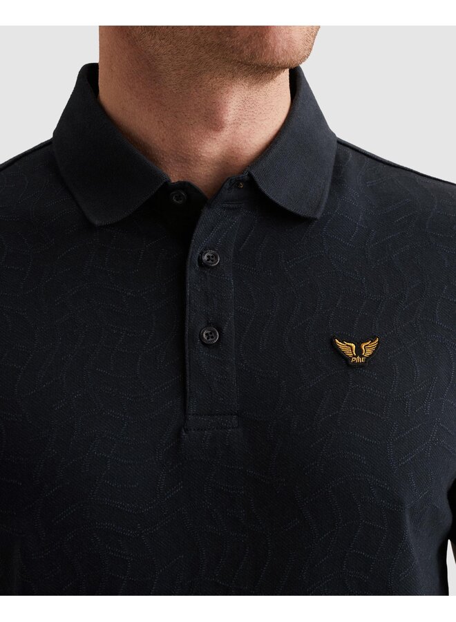 PPSS2605860 5282 PME Legend Short sleeve polo jersey jacquard Carbon