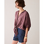 2s3493-12370 334 Summum Blouse batsleeves Viscose cotton  - Deep fig